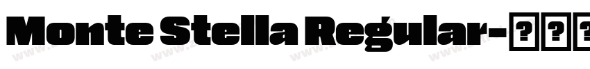 Monte Stella Regular字体转换